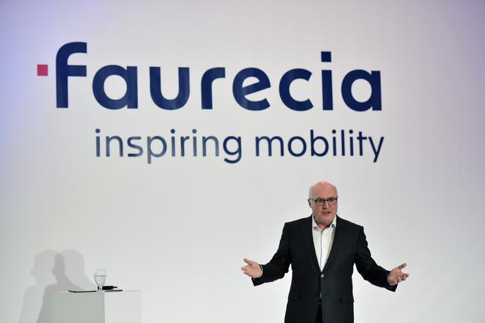 Patrick Koller, directeur général de Faurecia, au CES de Las Vegas, en janvier 2018.