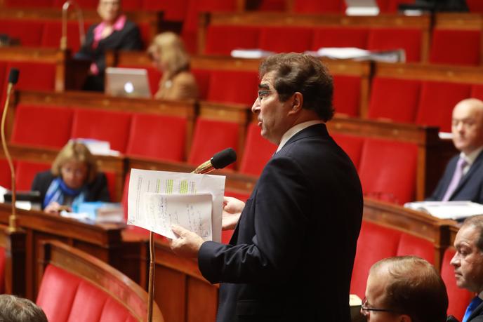 Le président du parti Les Républicains Christian Jacob, à l’Assemblée nationale, à Paris, le 24 février.