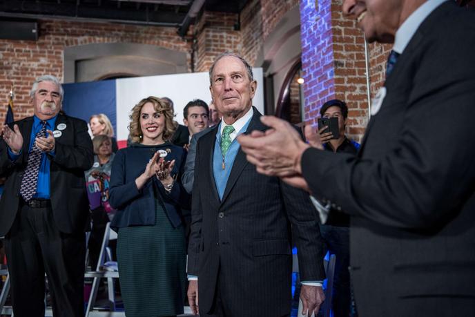 Mike Bloomberg en campagne à El Paso, au Texas, le 29 janvier.