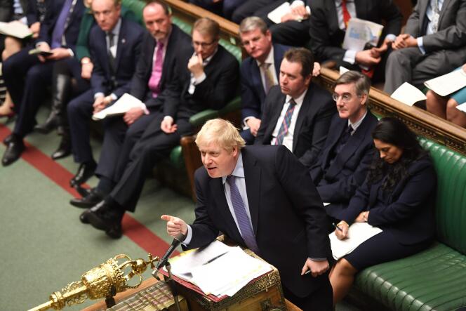 Boris Johnson, le 26 février à la Chambre des communes.