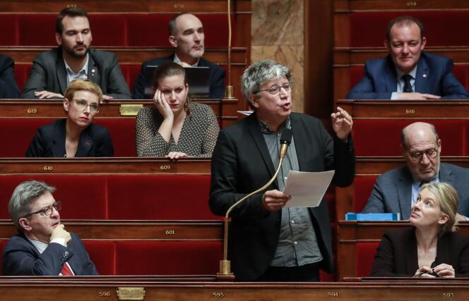 Des députés du groupe La France insoumise, à l’Assemblée nationale, le 25 février.