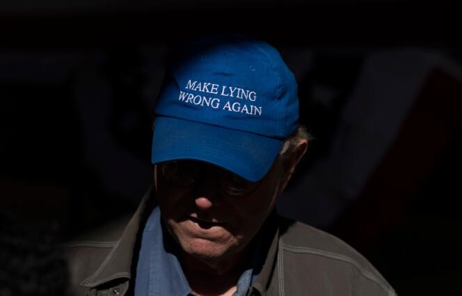 Un partisan du candidat démocrate Mike Bloomberg, lors d’un rassemblement à Houston, au Texas, le 27 février.