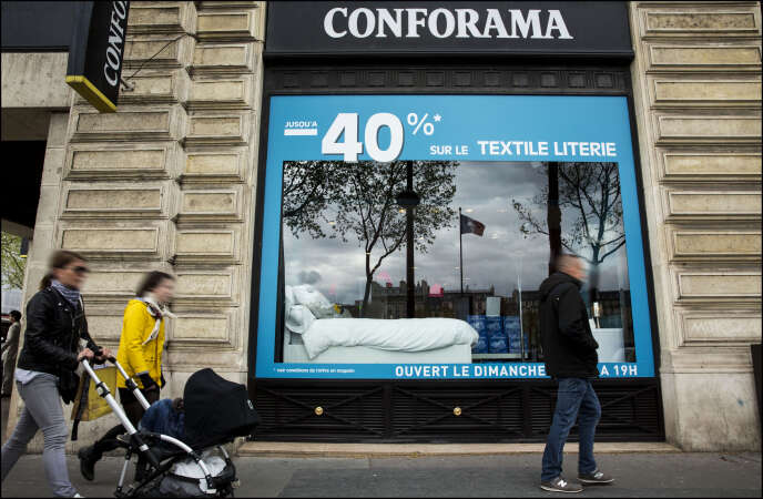 Un magasin Conforama, à Paris, en 2016.