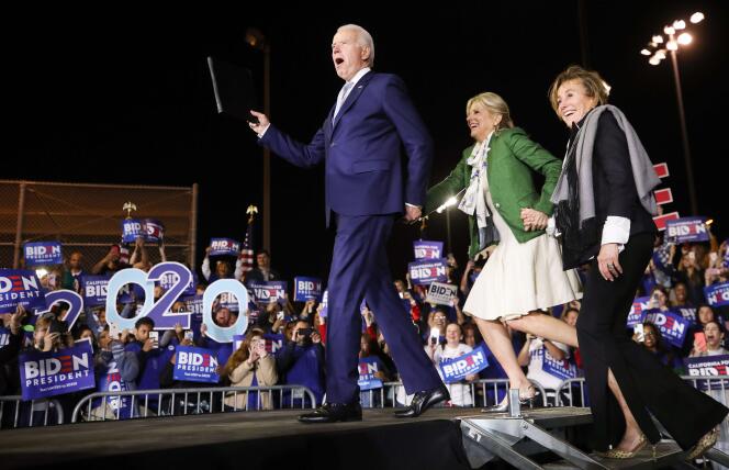 L’ancien vice-président Joe Biden, à Los Angeles (Californie), le 3 mars 2020.