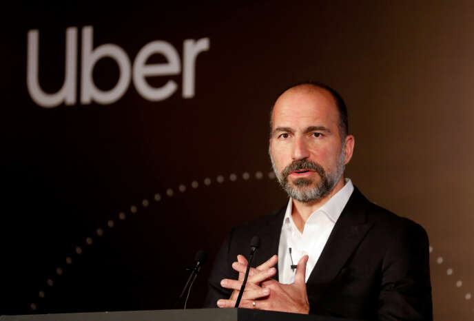 Le patron d’Uber, Dara Khosrowshahi, à New Delhi, en octobre 2019.