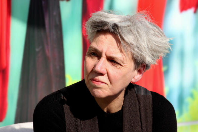 L’écrivaine allemande Esther Kinsky, à Leipzig, en 2016.