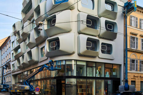 AUSTRIA / GRAZ / The latest addition to Graz' modernist architecture is called ARGOS by Zaha Hadid.