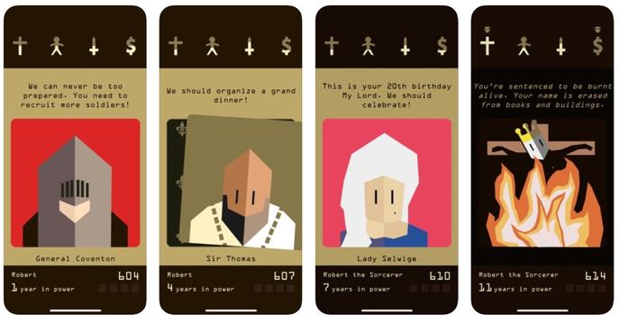 « Reigns », jeu politique.