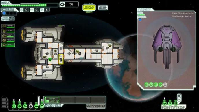 « Faster Than Light », jeu de vaisseaux galactiques.
