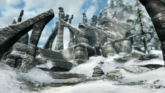 « Skyrim », jeu de rôle.