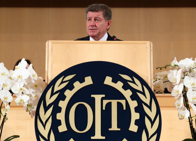 Le directeur général de l’Organisation internationale du travail (OIT), Guy Ryder, à Genève (Suisse), en juin 2019.