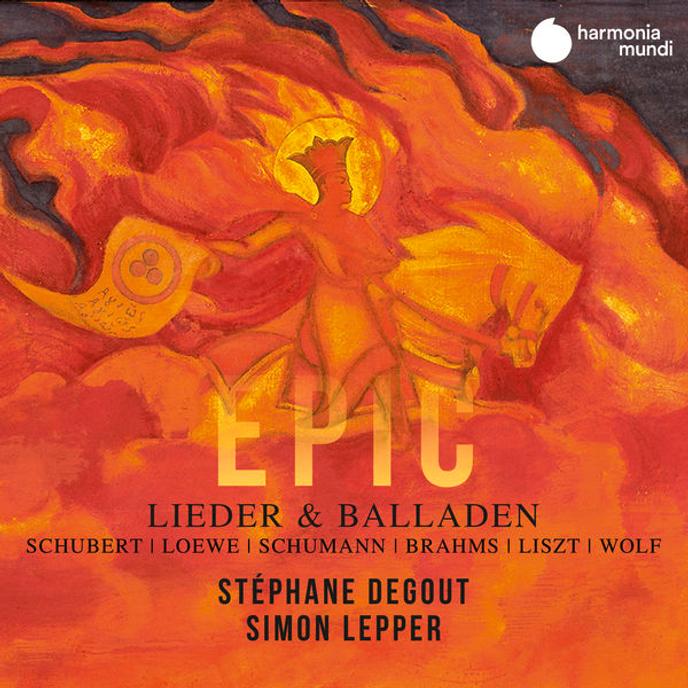 Pochette de l’album « Epic », de Stéphane Degout (baryton), Simon Lepper (piano).