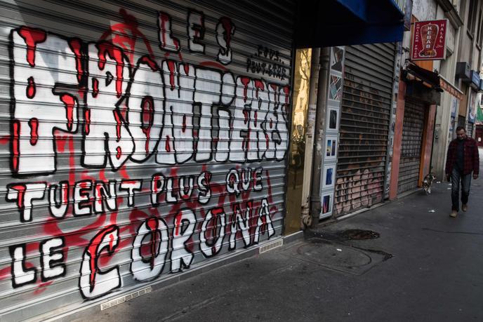 A Paris, le 20 mars. JOEL SAGET / AFP