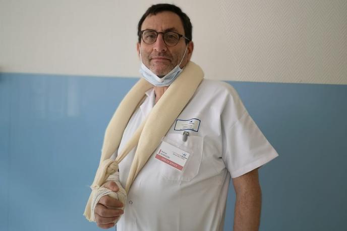 Mathias Wargon, chief of emergency at Delafontaine Hospital, Saint-Denis (Seine-Saint-Denis).