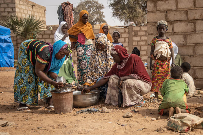 Camp de déplacés à Kaya, dans le nord du Burkina Faso, le 22 janvier 2020.