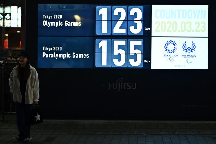 Compte à rebours égrénant les jours séparant Tokyo de l’ouverture théorique des Jeux olympiques.