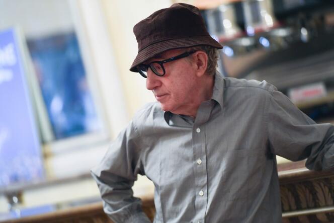 Le cinéaste Woody Allen lors d’une conférence de presse à la Scala de Milan, en juillet 2019.