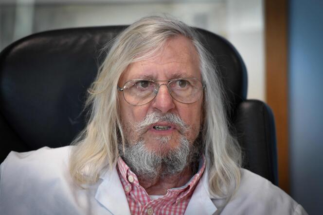 Didier Raoult, microbiologiste, directeur de l’Institut hospitalo-universitaire Méditerranée Infection, à Marseille le 26 mars.