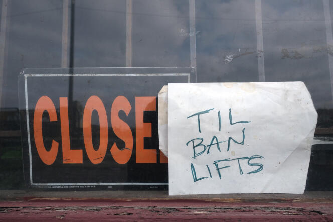 Une boutique fermée à Detroit (Michigan), le 24 mars 2020.