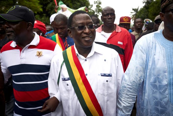 Soumaïla Cissé, chef de l’opposition malienne, en campagne pour la présidentielle d’août 2018, qui avait vu la réélection du président sortant Ibrahim Boubacar Keïta.
