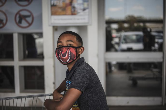 A Soweto, près de Johannesburg, le 23 mars 2020.