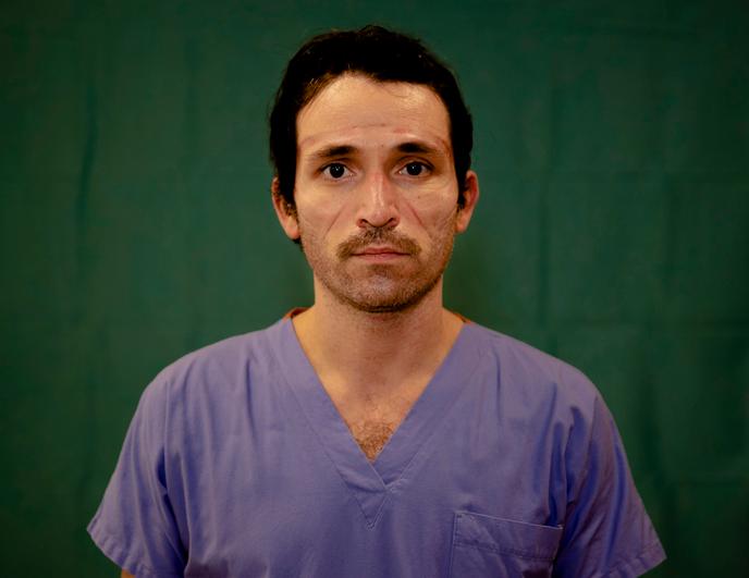 Luca Tarantino, 37 ans, électrophysiologiste à l’hôpital Humanitas Gavazzeni de Bergame (Italie).