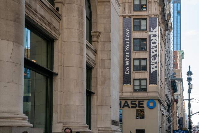 Les bureaux de WeWork, à New York.