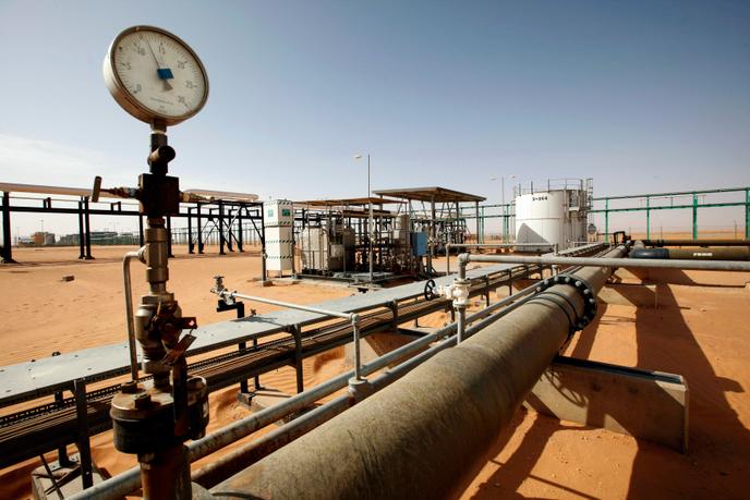 Le champ pétrolifère de Sharara, dans la région d’Oubari, à quelque 900 kilomètres au sud de Tripoli, en décembre 2014.