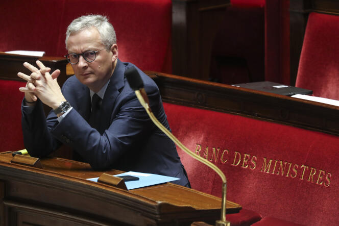 Le ministre français de l’économie et des finances, Bruno Le Maire, à l’Assemblée nationale, à Paris, le 19 mars.