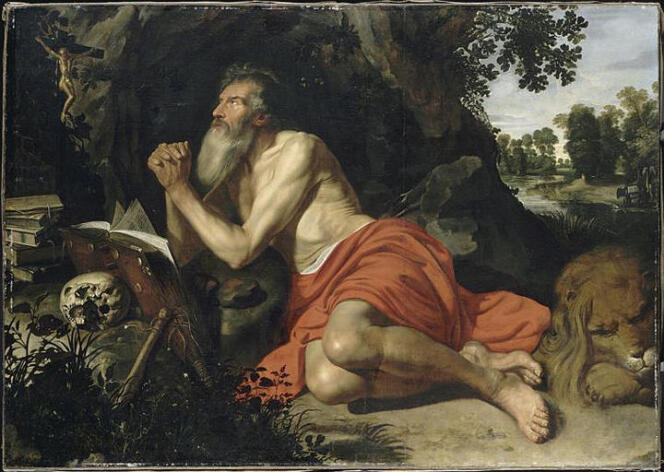« Saint Jérôme dans le désert », huile sur toile d’Artus Wolffort (1581-1641), école flamande (collection des Beaux Arts de Lille).