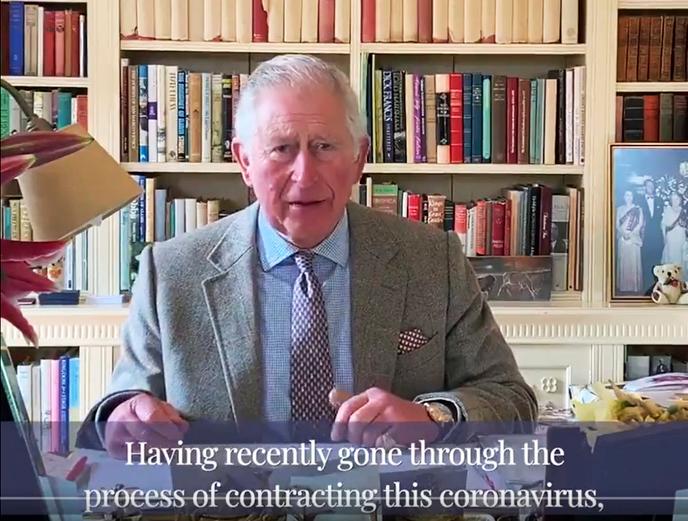 Le prince Charles s’est exprimé dans une vidéo, à l’occasion de sa sortie de quarantaine, une semaine après avoir été malade d’une forme légère du Covid-19.