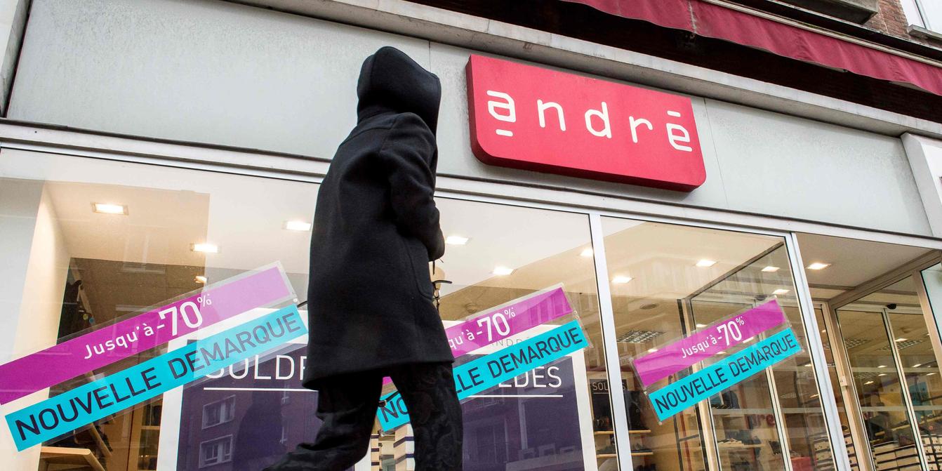 L enseigne de chaussures Andr plac e en redressement judiciaire