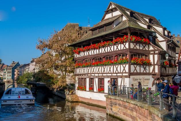 La maison des Tanneurs, à Strasbourg, dans le quartier de la Petite France.