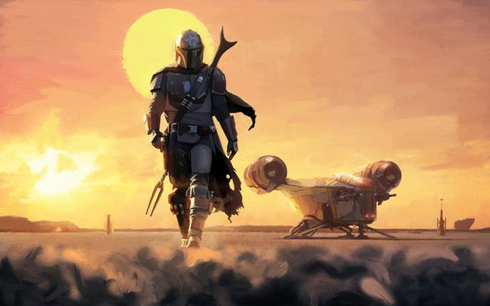 La série « The Mandalorian », déclinaison de l’univers « Star Wars ».