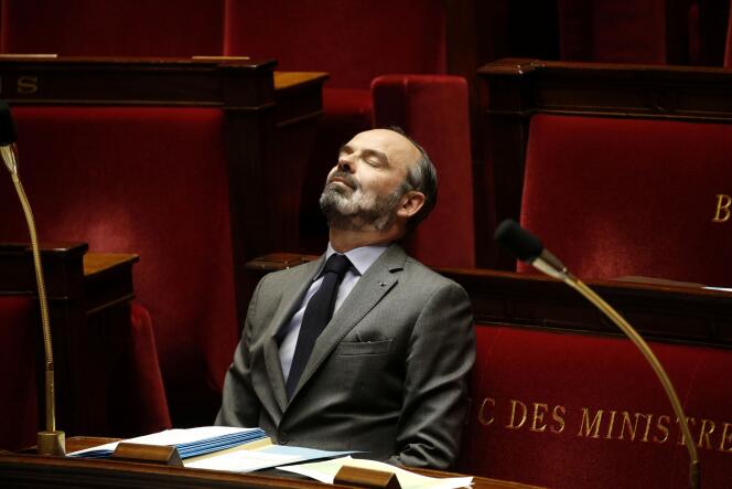 Edouard Philippe à l’Assemblée nationale à Paris, le 31 mars.
