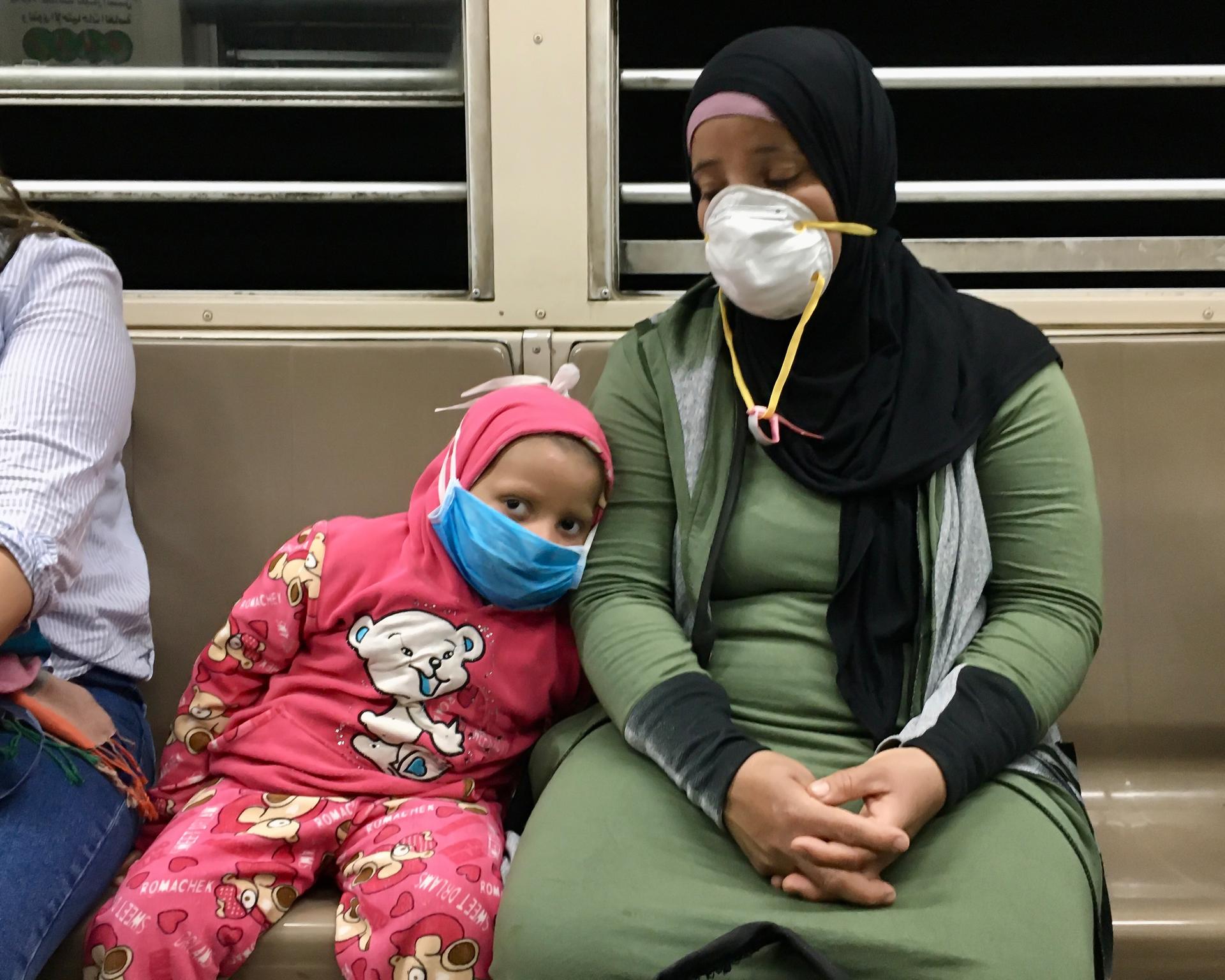 Dans le métro cairote, le 30 mars.