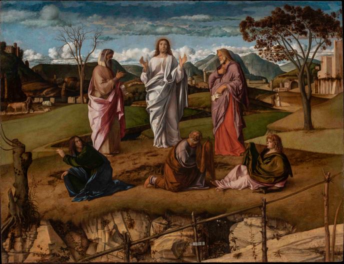 « La Transfiguration » de Giovanni Bellini.