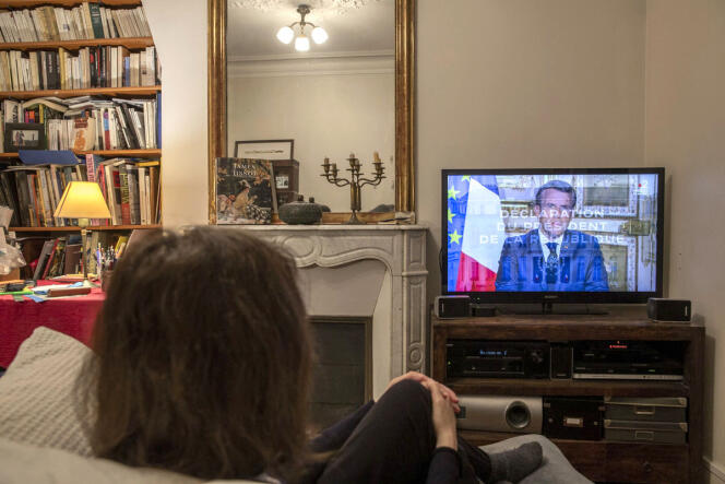 Allocution télévisée d’Emmanuel Macron, le 13 avril.