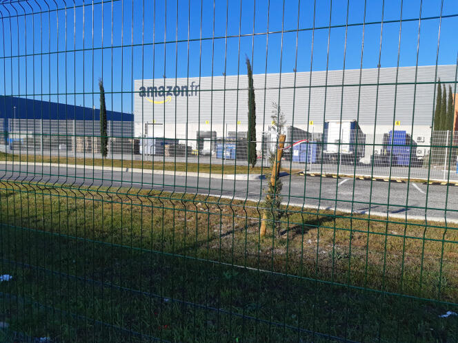 La base logistique d’Amazon à Montélimar (Drôme), en février 2019.