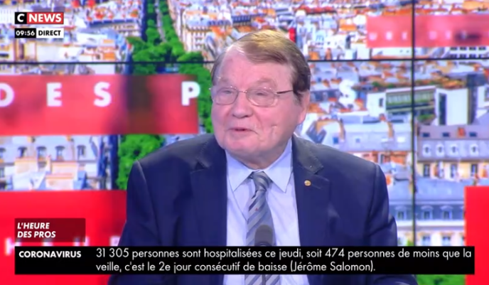Professor Luc Montagnier, 2008 Nobel Prize winner for his participation in the discovery of the AIDS virus, sees SARS-CoV-2 as genetic manipulation, he explains on April 17, on CNews.