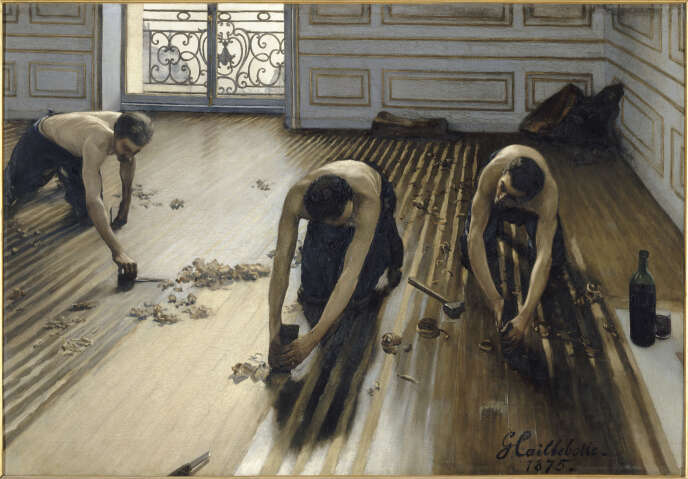 Â« Les Raboteurs de parquetÂ Â» (1875), de Gustave Caillebotte (1848-1894).