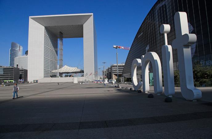 L’esplanade de la Défense, le 20 avril.