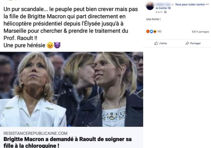 Brigitte Macron A Demande Au Professeur Raoult De Soigner Sa Fille Un Poisson D Avril De L Extreme Droite