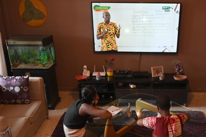 Dans une famille d’Abidjan, le 9 avril 2020.