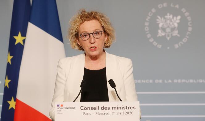 Conférence de presse de Muriel Penicaud, ministre du travail, vendredi 1er mai, à l’Elysée.