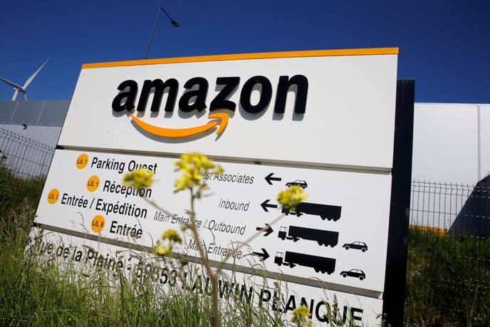 Le site d’Amazon de Lauwin-Planque, dans le Nord.