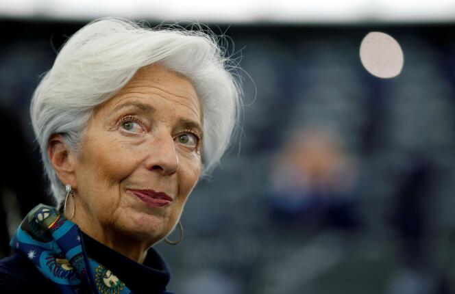 La présidente de la Banque centrale européenne, Christine Lagarde, à Strasbourg, le 11 février.