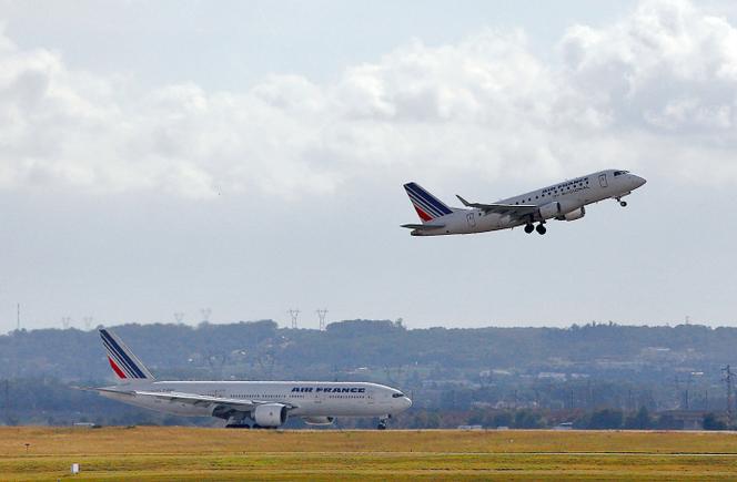 Le 5 octobre 2012, des avions d’Air France à l’aéroport de Roissy-en-France, au nord de Paris.