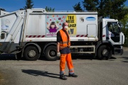 Thierry Pauly, Mulhouse garbage collector, April 2020.
