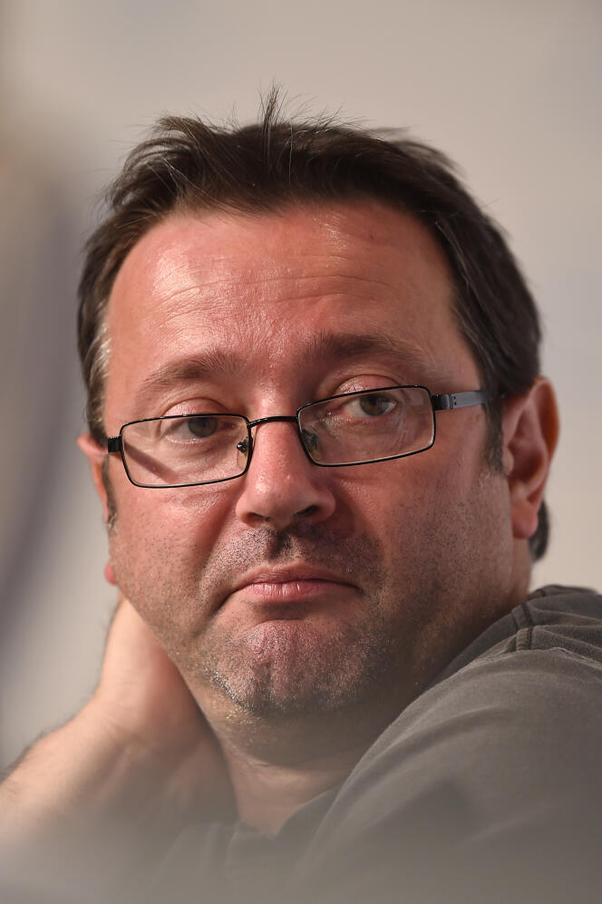 Vincent Maraval, directeur général de la société de production et de distribution Wild Bunch à Cannes, le 21 mai 2015.
